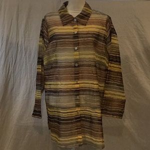 A1) women’s brand new see through colored shirt